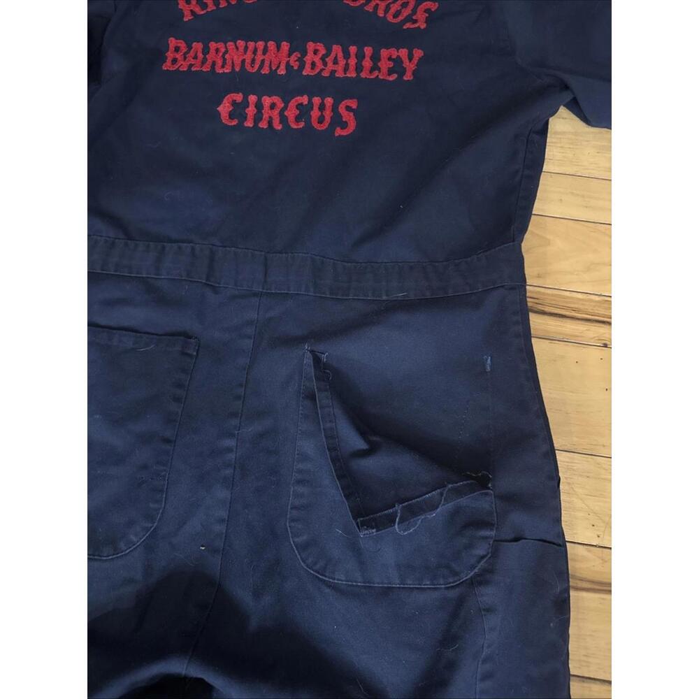 Vintage Ringling Bros Barnum & Bailey Coveralls Jumpsuit Mens Size 42 Long Read - Picture 3 of 9